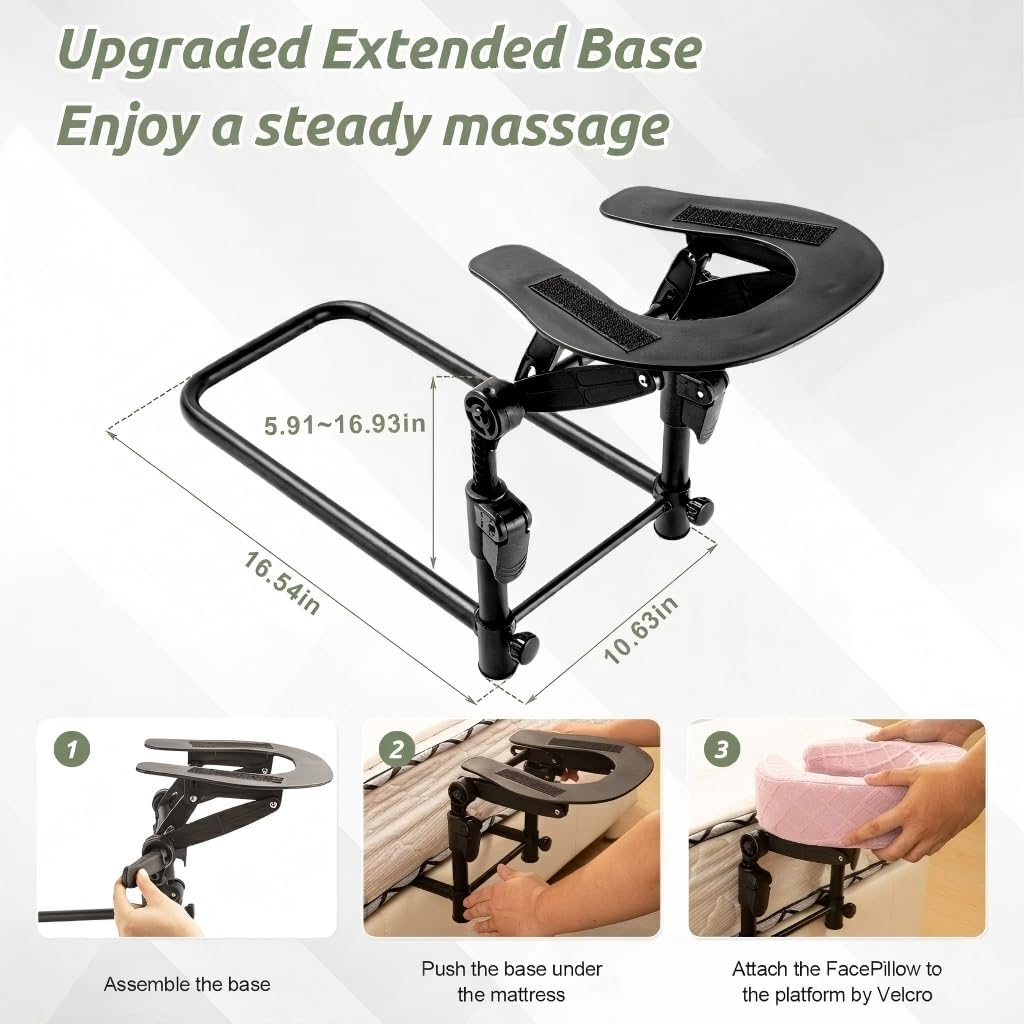 Massage Headrest for Bed for 6-17" Mattress for Home Spa