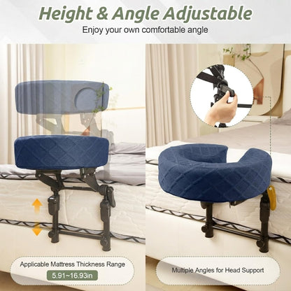 Massage Headrest for Bed for 6-17" Mattress for Home Spa