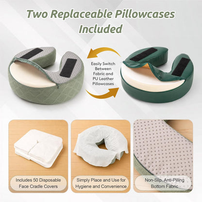 Massage Headrest for Bed for 6-17" Mattress for Home Spa