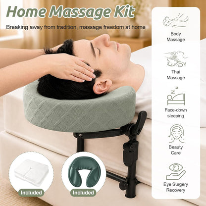 Massage Headrest for Bed for 6-17" Mattress for Home Spa